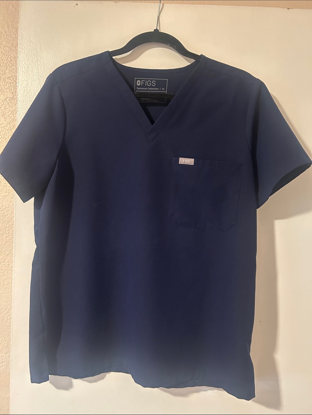 FIGS Navy V-Neck Medical Scrub Top